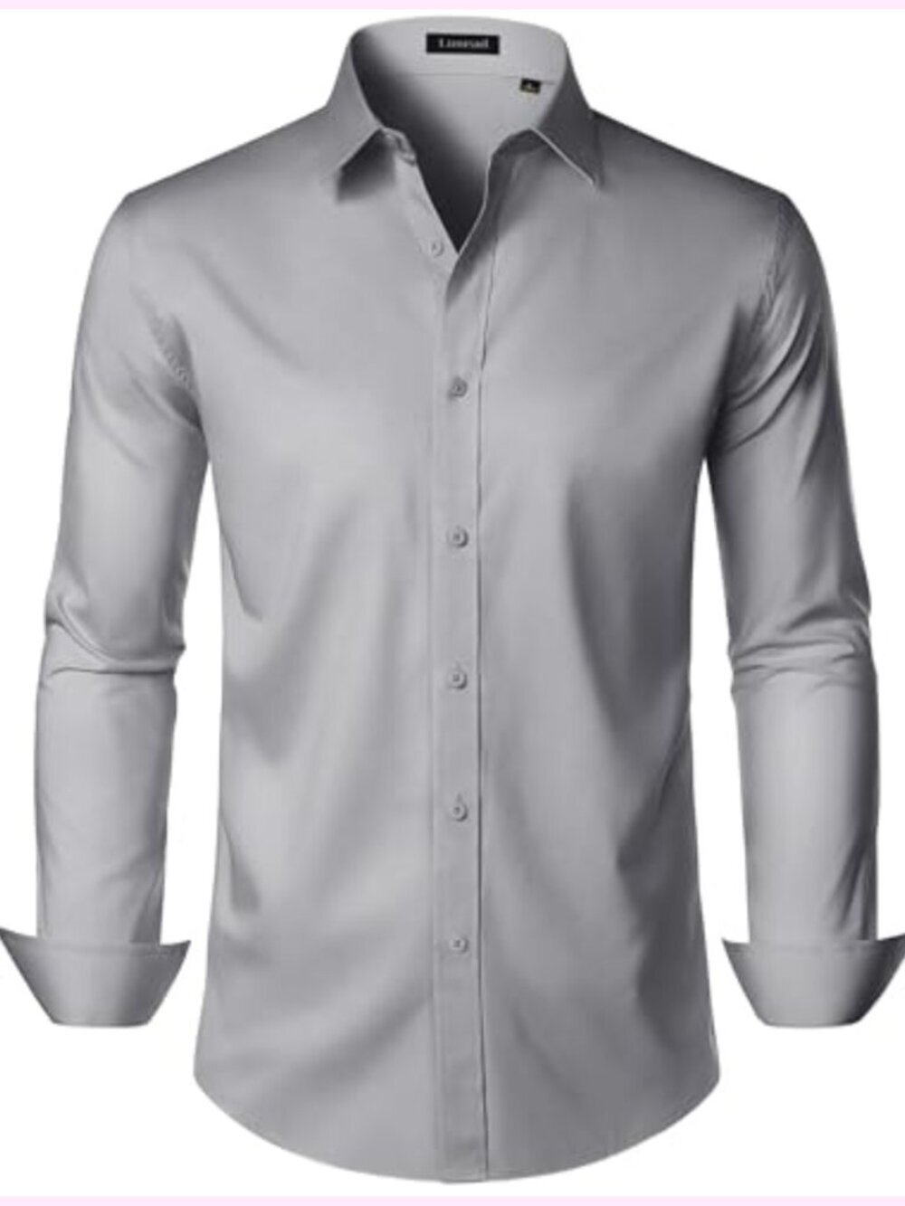 Men's Non-Iron Stretch Dress Shirt Wrinkle Free Long Sleeve Button Down